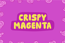 Crispy Magenta font