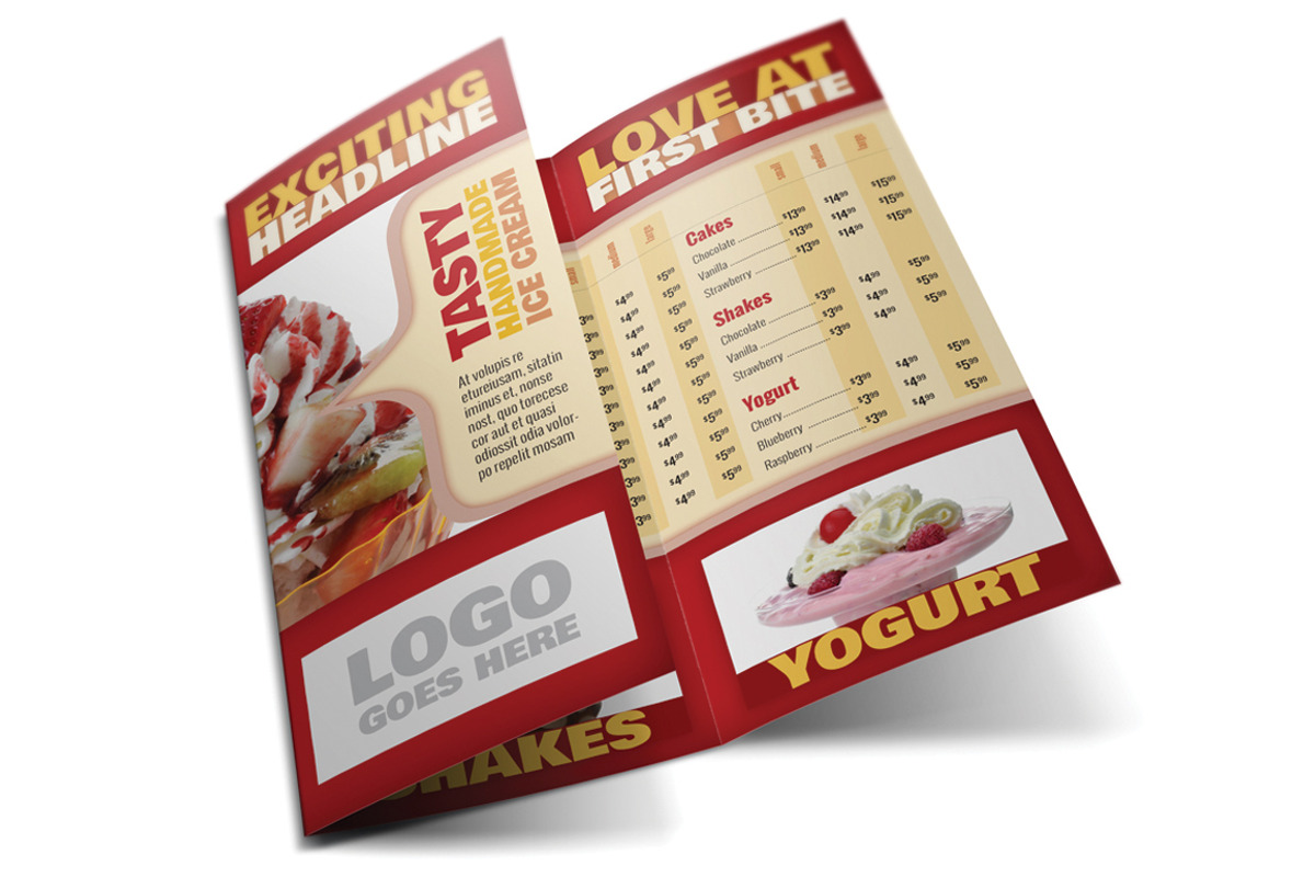 Restaurant Tri Fold Brochure, a Brochure Template by MitchLinhardt (Photo 2 of 5)