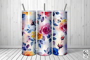 Watercolor Rose Flowers Patterns, a Pattern Graphic by Creative Store (Thumbnail 4 of 5)