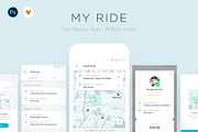 MY RIDE - Taxi App UI Kit, an UI Kit Template by Nimart (Thumbnail 1 of 5)