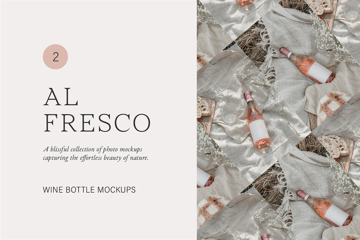 Wine Bottle Photo Mockup Bundle, a Product Mockup by Frame Space Studio (Photo 1 of 2)