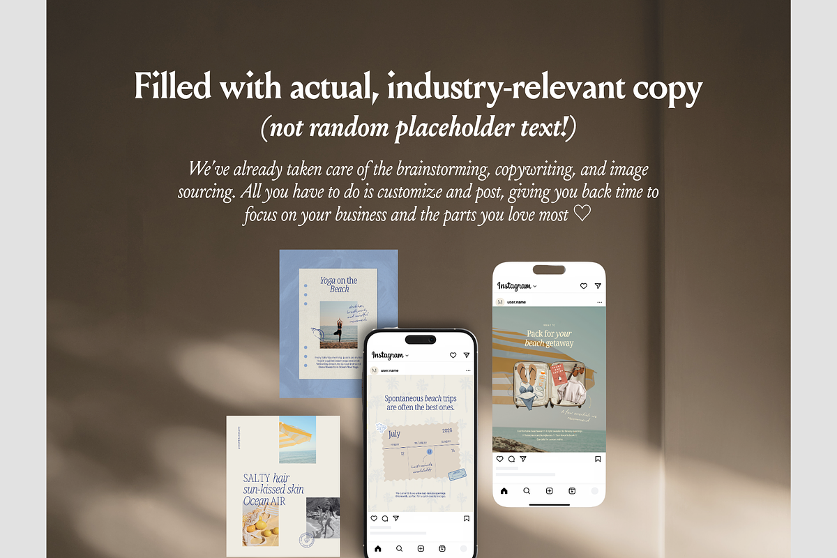 Coastal Airbnb Instagram Templates, a Social Media Template by CanvaTemplateClubCo (Photo 9 of 11)