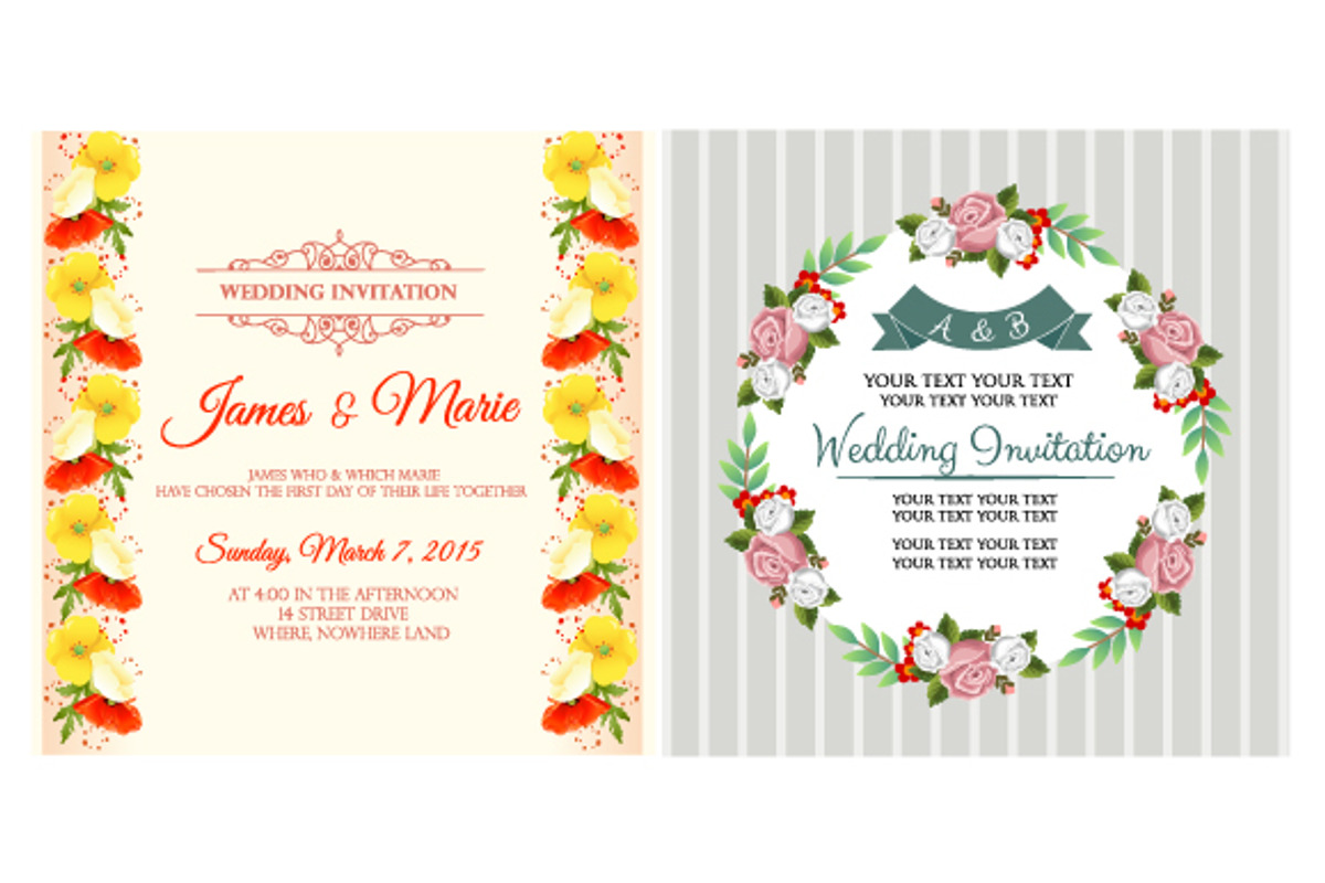 Floral Wedding Design Template, a Templates & Theme by Propylparaben (Photo 2 of 10)