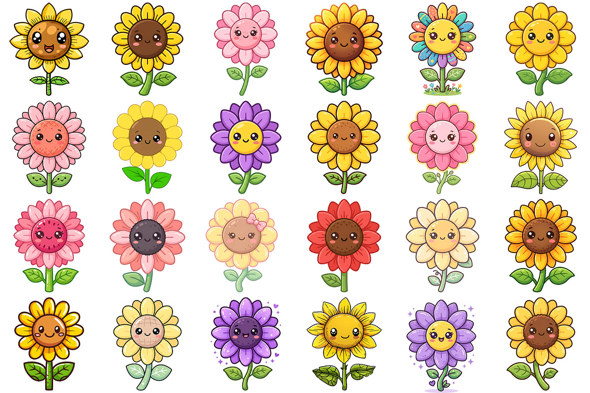 Cute Sunflower Png, an Object Illustration by Forhadx5 (Photo 4 of 6)