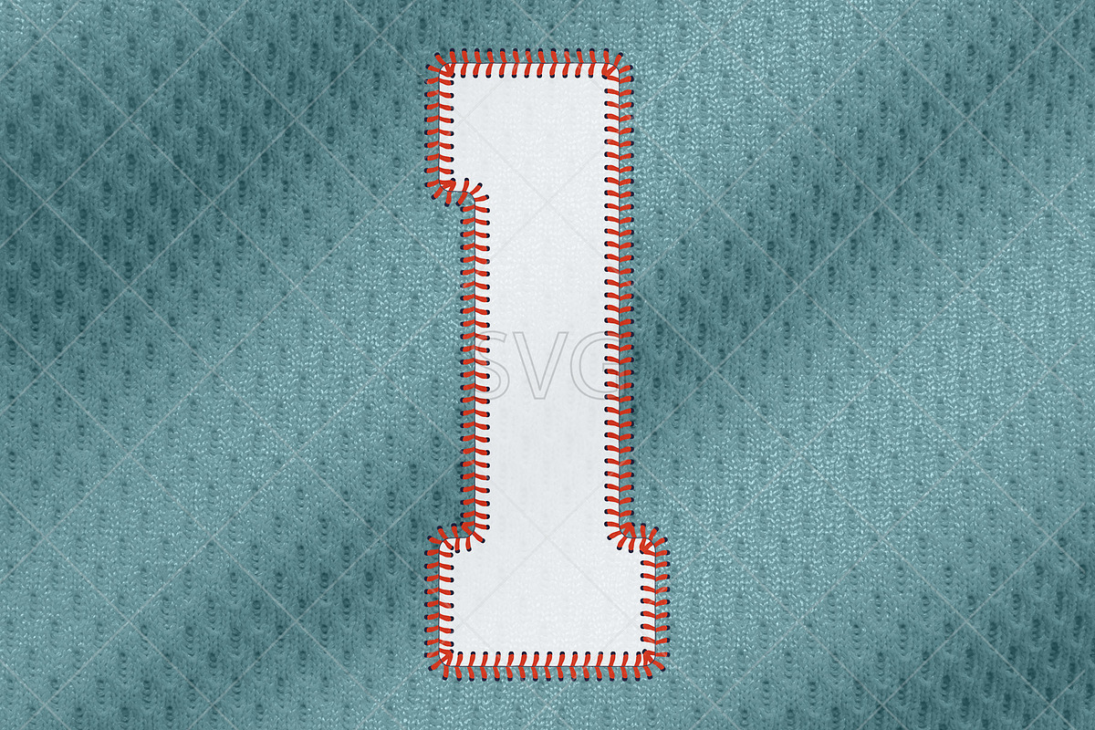 Baseball Numbers Font. SVG, PNG, an Object Graphic by MockupsBox (Photo 3 of 11)