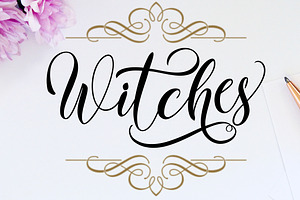 Witches, a Script Font by yanindesign
