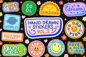 HAND DRAWN STICKERS VOL.2