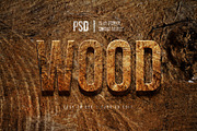 Rustic Wooden 3D Text Style, a Layer Style Add-On by yokbisayok (Thumbnail 3 of 3)