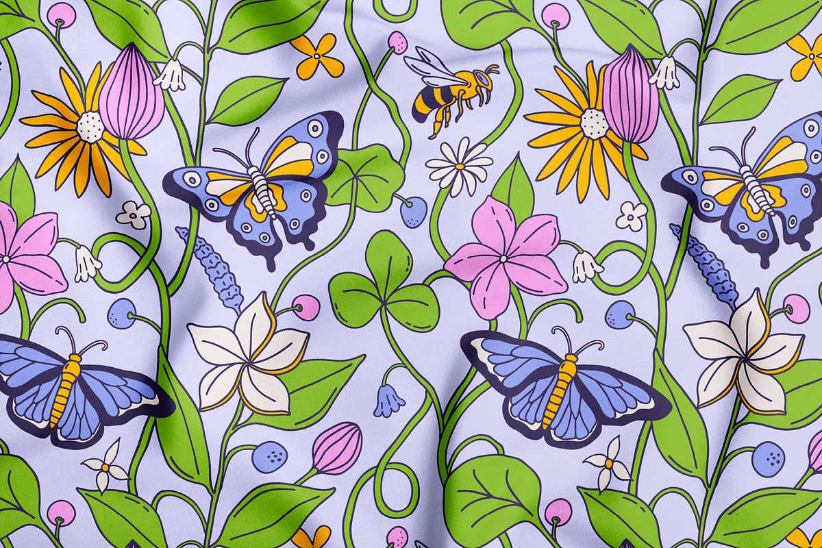Wild Garden Vector Collection, a Pattern Graphic by rouxsupplyco (Photo 12 of 13)