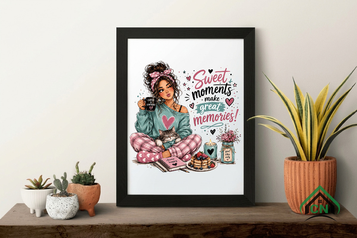 Sweet Moments Great Memories PNG, a Seasonal Illustration by Craft Nest (Photo 4 of 6)