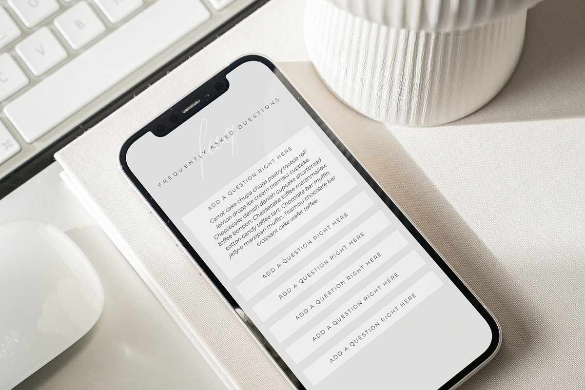 FAQ Showit Add On Templates, a Websites & App Template by Blush Created (Photo 9 of 10)