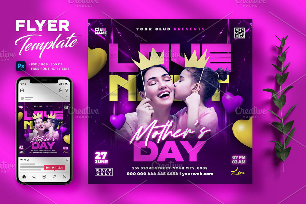 Mother's day flyer, a Templates & Theme by fashionaddict