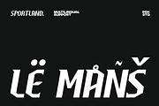 Sportland - Sport Race Font, a Sans Serif Font by Pandeka Studio (Thumbnail 5 of 12)