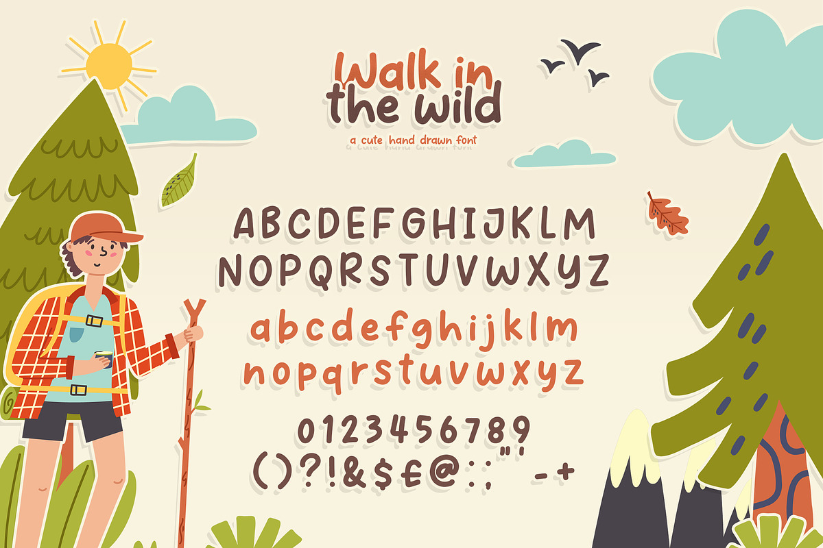Walk in the Wild Font, a Font by Lollipop Hand Drawn (Photo 5 of 7)