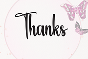 Butterfly | Script Font, a Handwritten Font by Scratchones (Thumbnail 8 of 8)