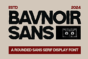 Bavnoir – Rounded Sans Serif Display, a Sans Serif Font by MaikoHatta (Thumbnail 1 of 8)