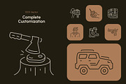 Hunting Icon Art Set, an Outline Icon by Prosymbols (Thumbnail 5 of 7)
