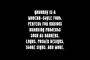 Gavonay - Modern Font, a Sans Serif Font by Iqsiart Studio (Thumbnail 5 of 7)