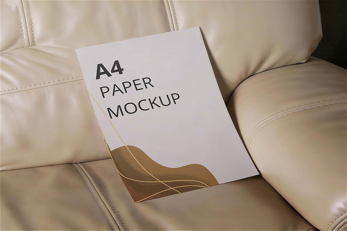 4 Paper Mockup, a Product Mockup by Pitchlook.Studio (Photo 2 of 4)