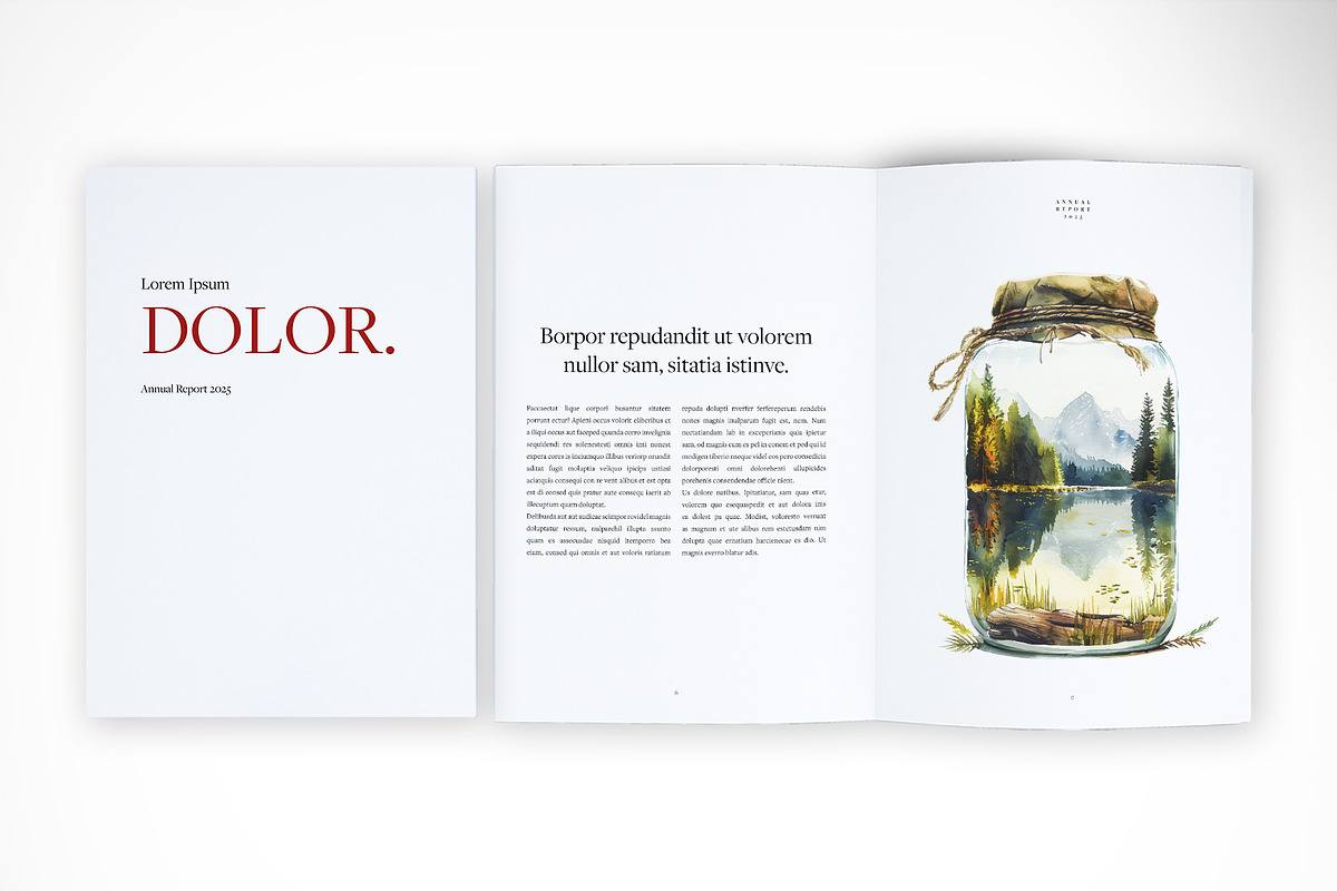 Elegant Annual Report Template, a Print Template by McLittle Stock (Photo 6 of 6)