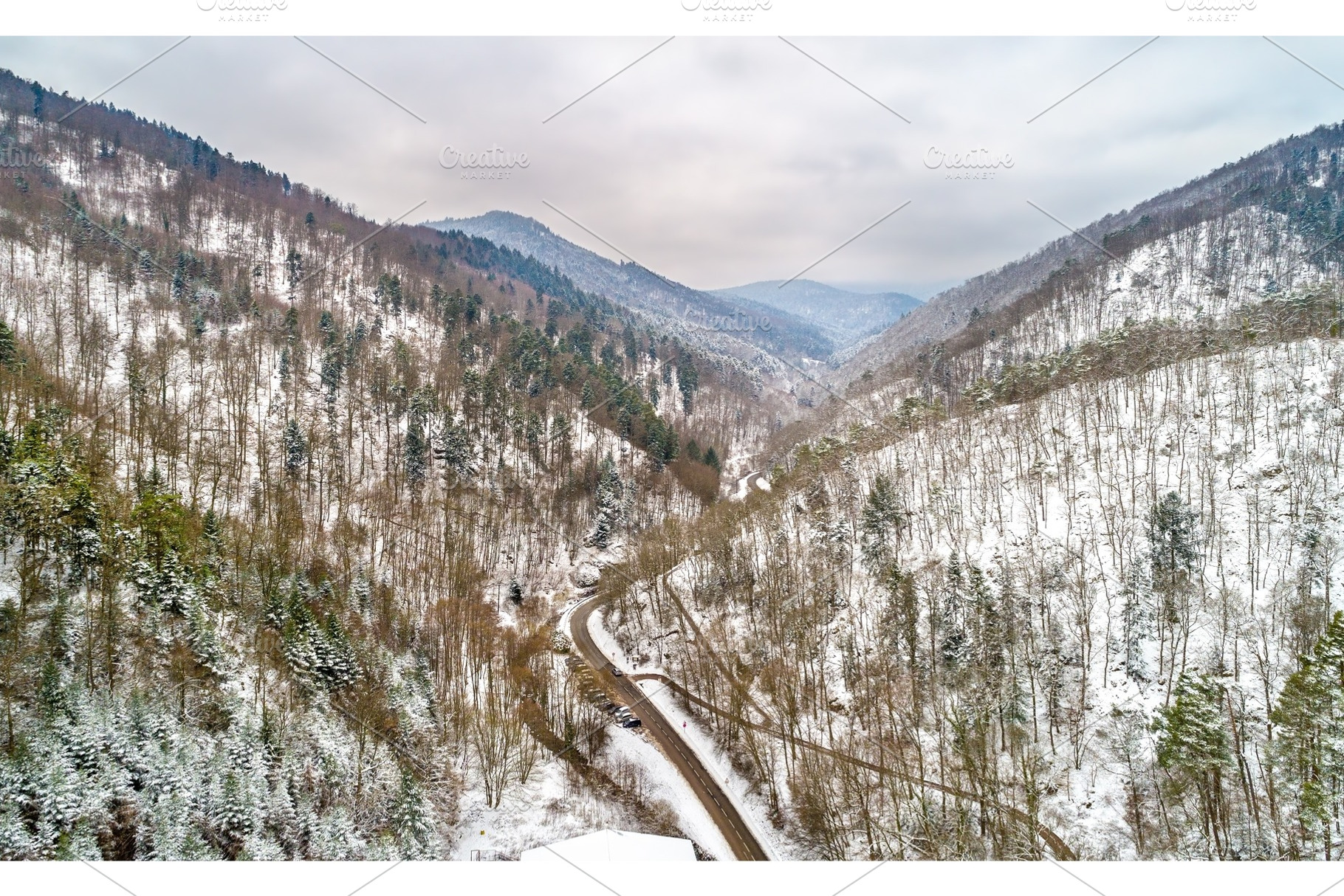 Landscape of Strengbach Valley in the Vosges Mountains near, a Nature Photo by Leonid Andronov