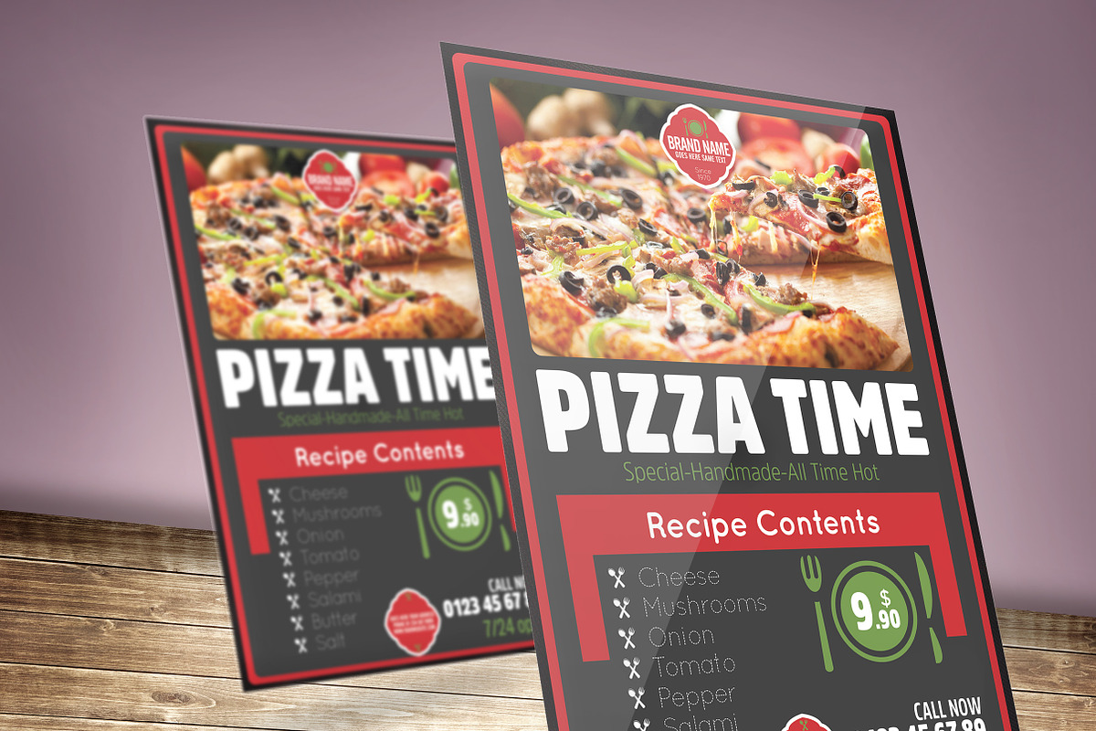 Restaurant Pizza Flyer, a Flyer Template by Star Graphic Design (Photo 1 of 2)