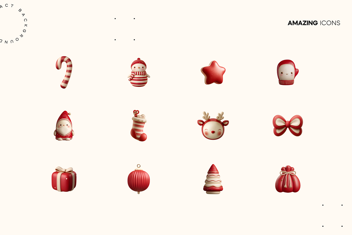 Warm Clay Christmas Icons Pack, a Solid Icon by Lumeno (Photo 2 of 6)