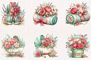 Baby in Bloom Clipart, a Seasonal Illustration by CreationArt (Thumbnail 3 of 7)