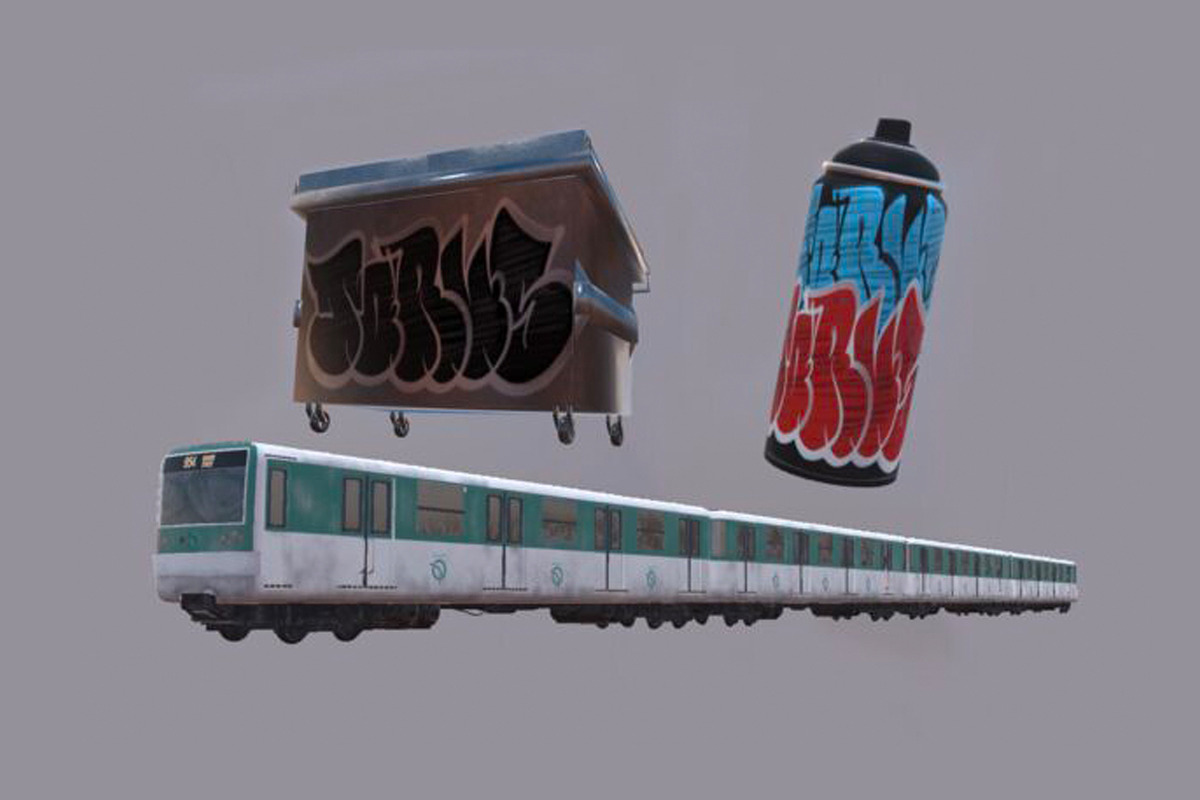 3d Graffiti Spots for Procreate ., an Architecture 3D Model by Torus1 (Photo 4 of 6)