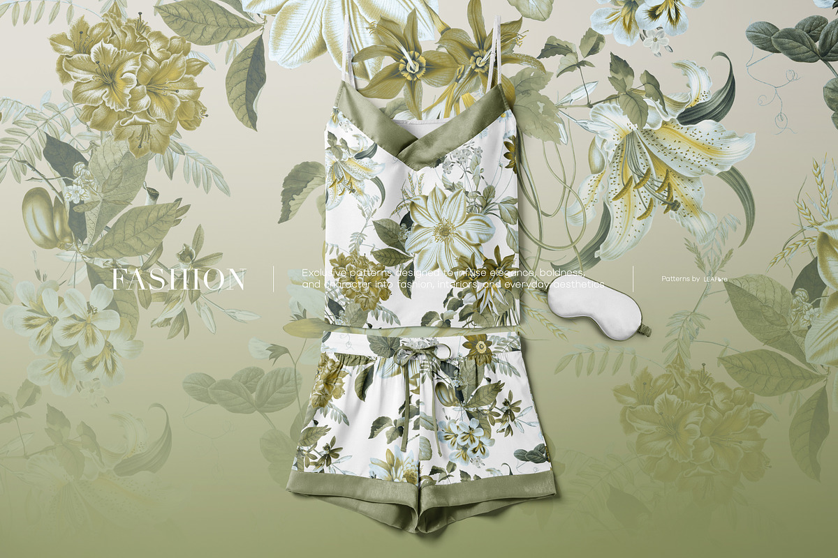 Moss Bloom Floral Patterns, a Pattern Graphic by LEAFure (Photo 4 of 10)