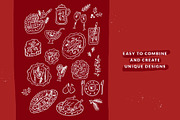 Christmas Feast | Hand drawn clipart, a Seasonal Illustration by Favete Art (Thumbnail 8 of 10)