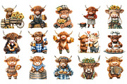 Oktoberfest Highland Cow Clipart, an Illustration by Craft Nest (Thumbnail 2 of 4)