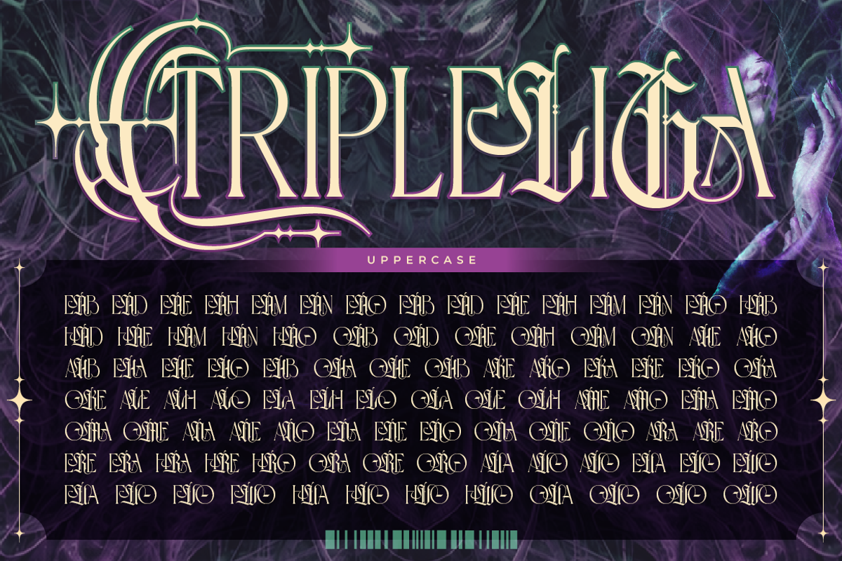 Theravin - Dark Tribal, a Serif Font by Artisan Themes (Photo 7 of 12)