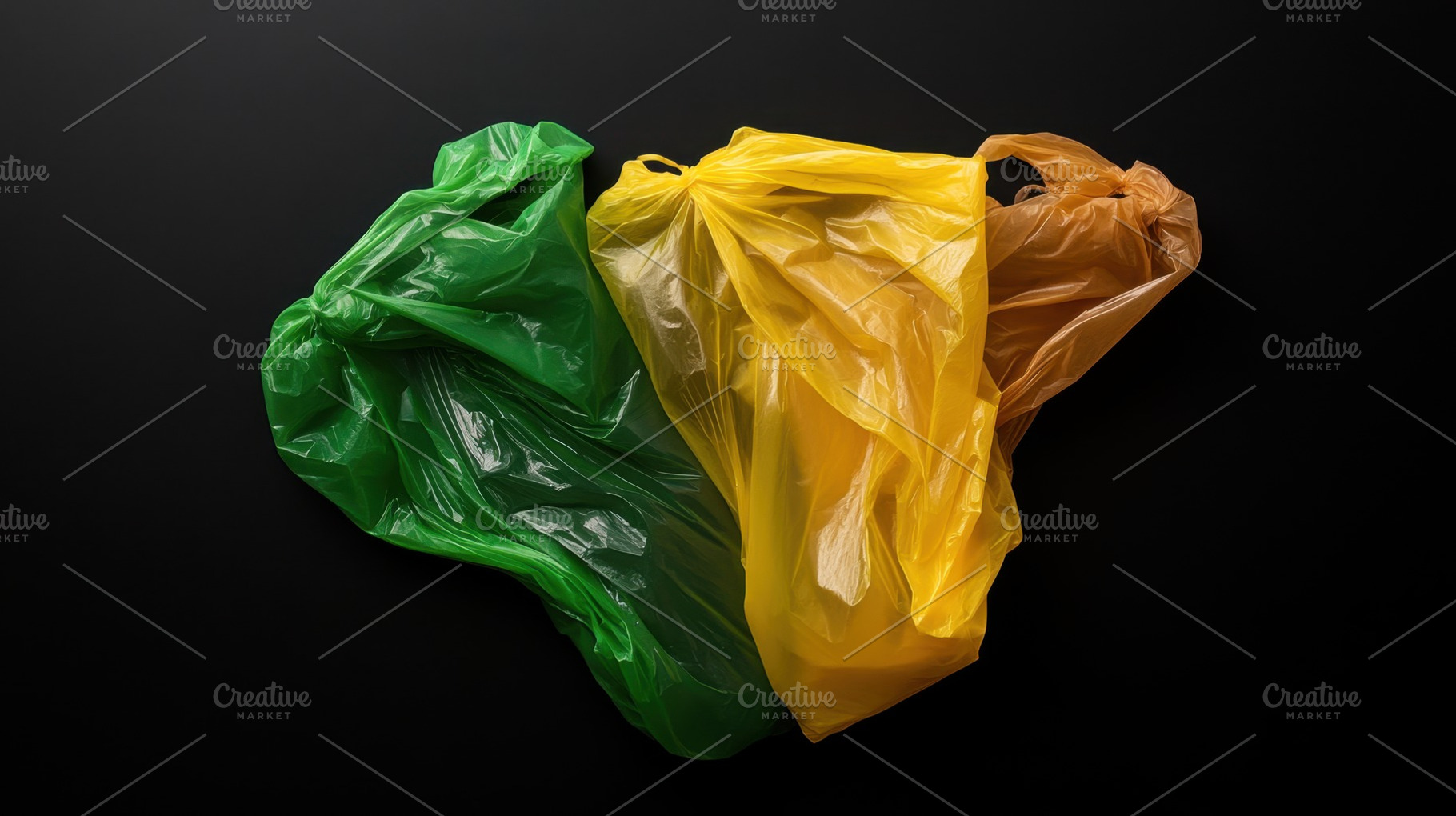 Bright bags on black, a Photo by Beautiful things