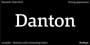 Danton, a Serif Font by Hoftype (Thumbnail 1 of 15)