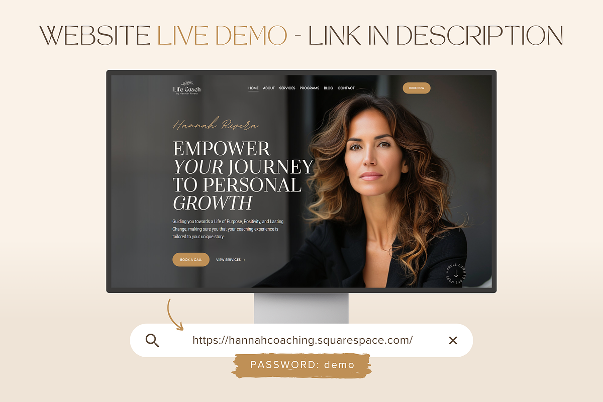 Squarespace Template Coach Website, a Squarespace Template by vectorocean (Photo 3 of 11)
