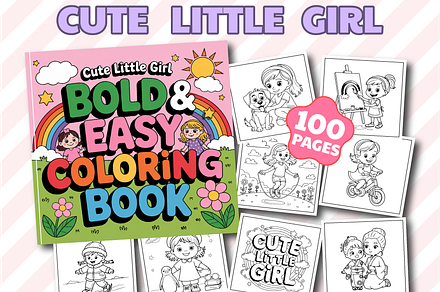 Cute Little Girl Coloring Pages