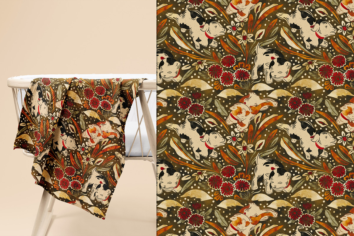 Japanese Artistry pattern collection, a Pattern Graphic by Mona Ahmed (Photo 4 of 8)
