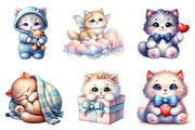 Cute Plush Toy Cat Clipart, an Illustration by CreationArt (Thumbnail 5 of 5)