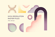 Shapes & Grainy Gradients, an Object Graphic by Paulina Sara Design (Thumbnail 6 of 14)