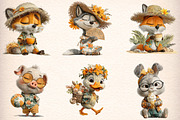 Funny Summer Beach Animals Clipart, an Illustration by Digital Artistic99 (Thumbnail 2 of 11)