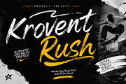 KroventRush, a Handwritten Font by cocodesign (Thumbnail 1 of 6)