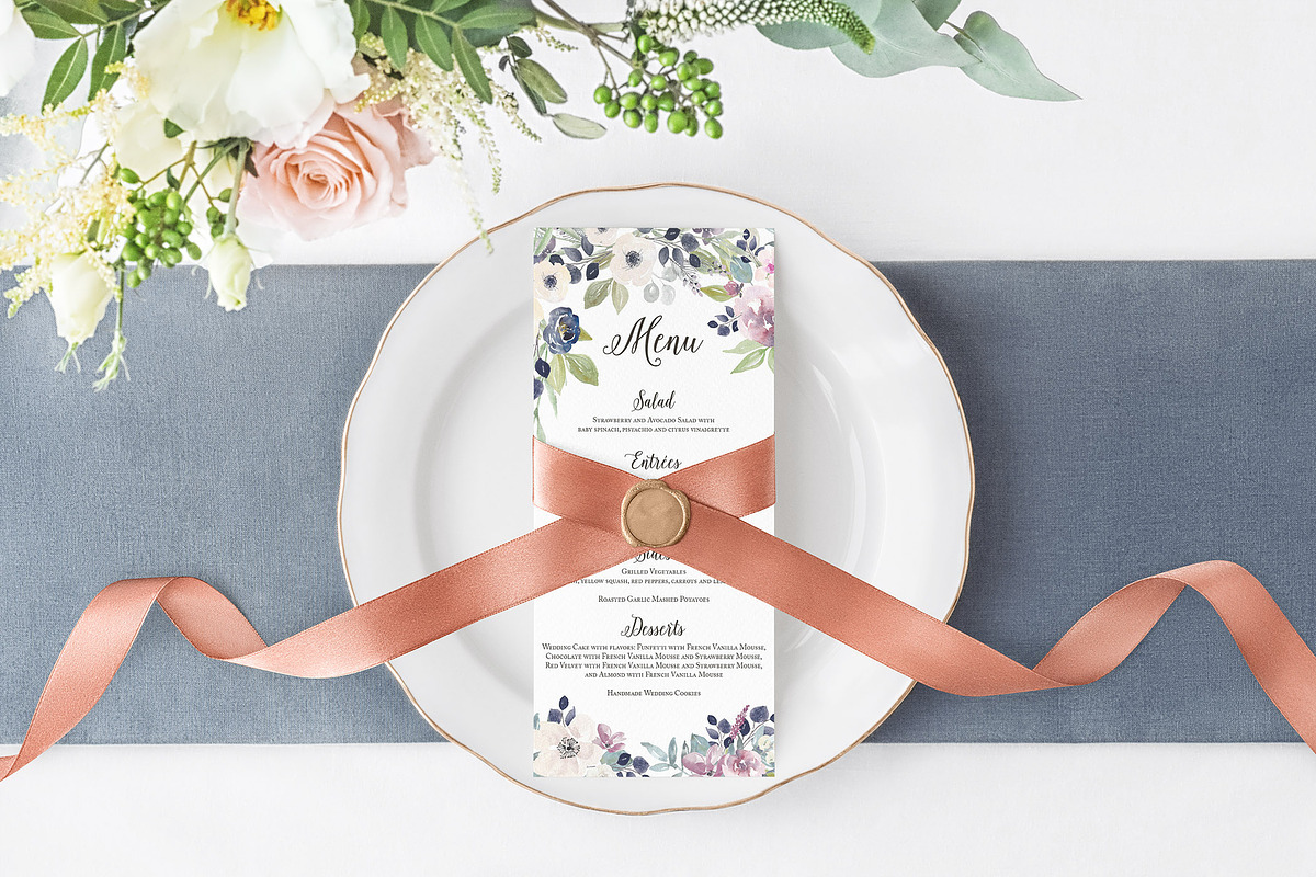 Violetta Flower Clipart and Frames, an Illustration by Emerald & Ivy Studios (Photo 6 of 10)