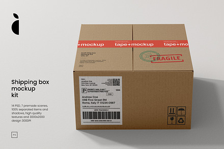 Shipping Box Mockup Kit