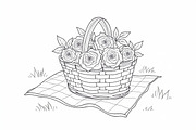 Spring Flower Coloring Art, an Illustration by hafijul (Thumbnail 8 of 9)