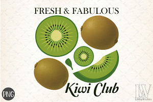 Fresh & Fabulous Kiwi Club PNG Desig, an Illustration by Libby Wishes