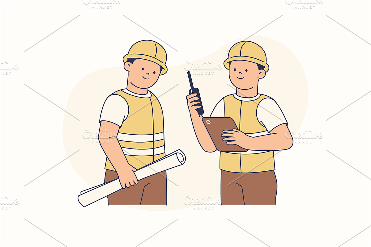 Construction Worker Illustration, an Object Graphic by Jump Studio (Photo 7 of 12)