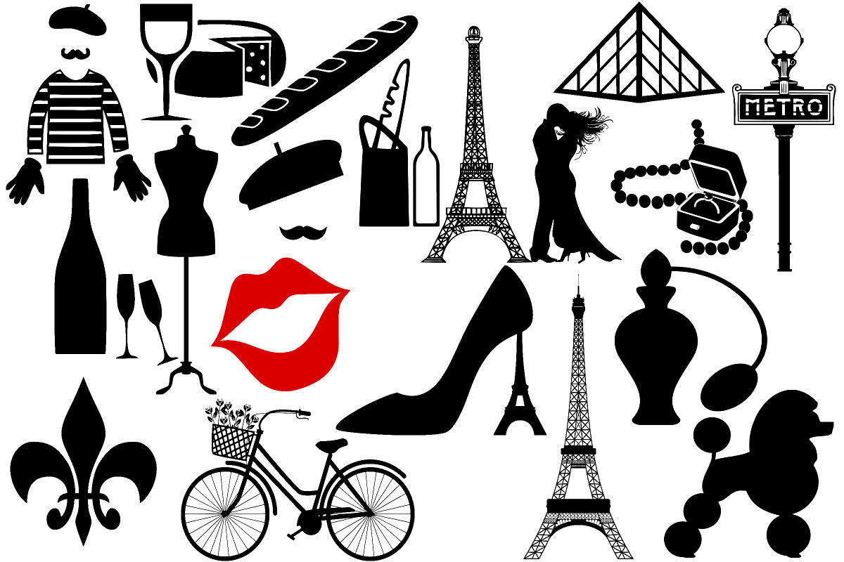 Paris/French Silhouette AI EPS PNG, a Food Illustration by FrankiesDaughtersDesign (Photo 3 of 7)