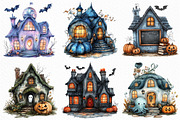 Halloween Pumpkin House Clipart, an Illustration by Craft Nest (Thumbnail 3 of 6)