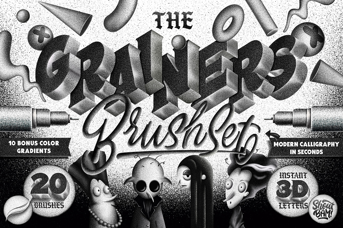 The Grainers Brush Set, a Brush Add-On by Shoutbam (Photo 1 of 15)